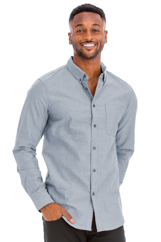 Weiv Men's Casual Long Sleeve Shirts S-3X