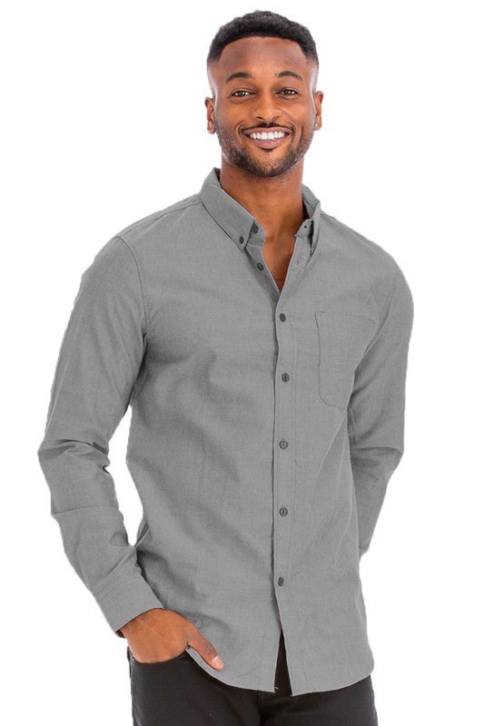 Weiv Men's Casual Long Sleeve Shirts S-3X