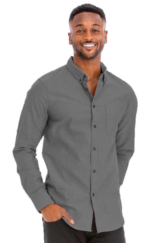 Weiv Men's Casual Long Sleeve Shirts S-3X
