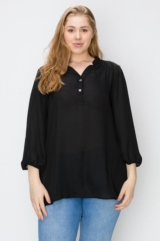 3/4 Sleeve Go Anywhere Blouse