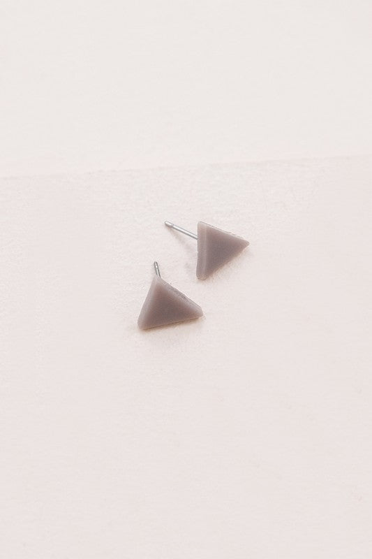 Porsha Triangle Stud Earrings