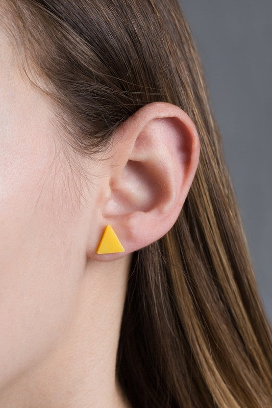 Porsha Triangle Stud Earrings