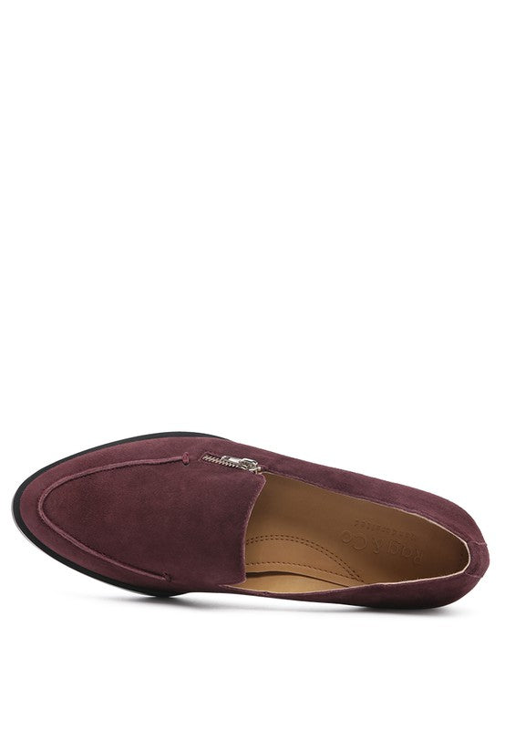 SARA Suede Slip-On Loafers