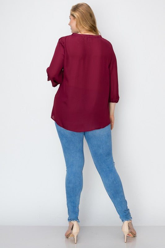 3/4 Sleeve Go Anywhere Blouse